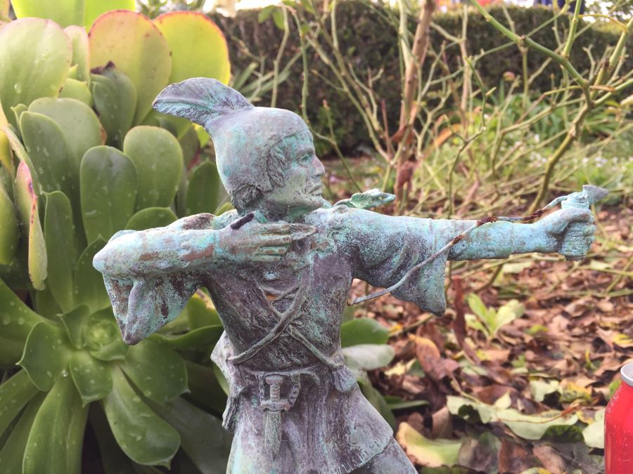 Malcolm DeMille 1989 Robin Hood Sculpture Garden Statue (Has Post) [Photo 4]