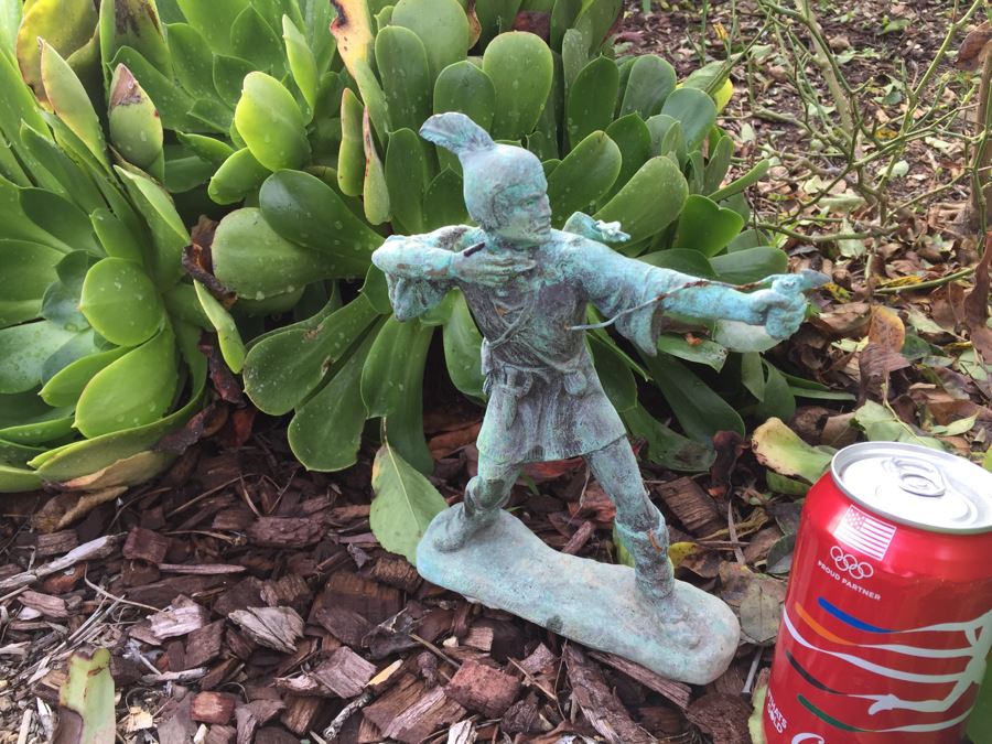 Malcolm DeMille 1989 Robin Hood Sculpture Garden Statue (Has Post) [Photo 10]