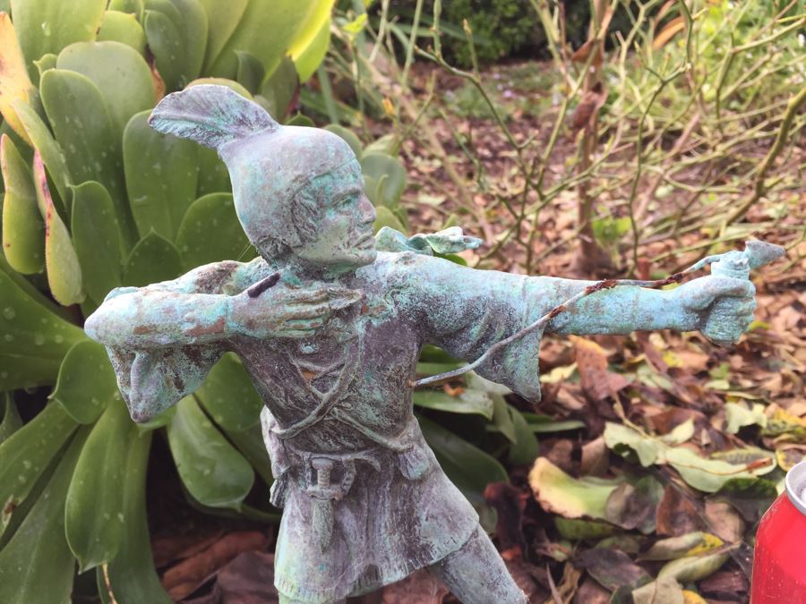 Malcolm DeMille 1989 Robin Hood Sculpture Garden Statue (Has Post) [Photo 6]