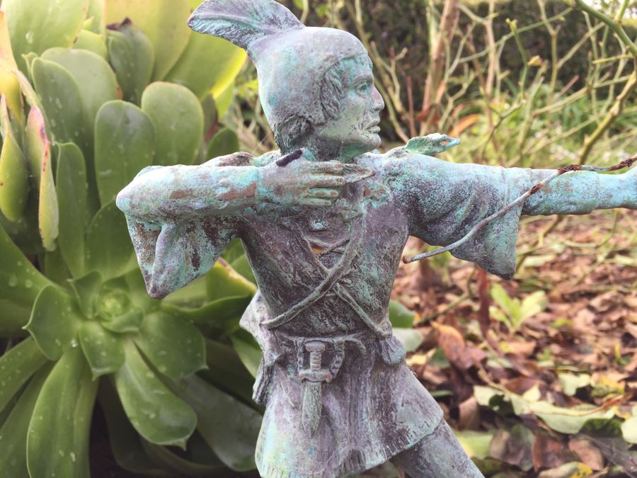 Malcolm DeMille 1989 Robin Hood Sculpture Garden Statue (Has Post) [Photo 7]