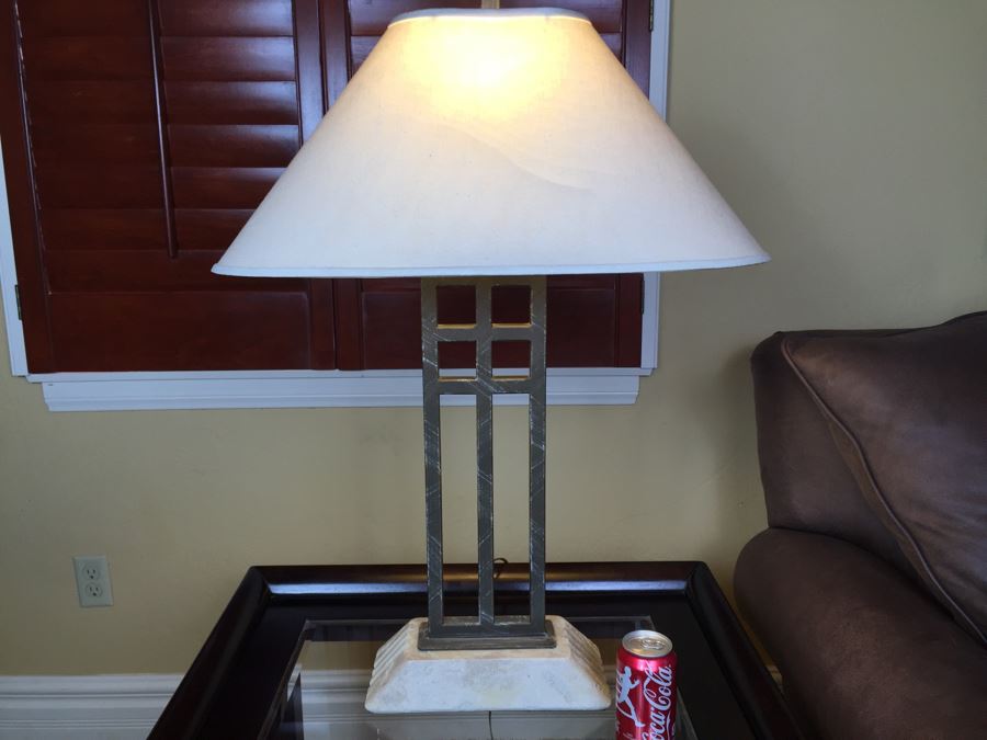 Table Lamp - Note Shade Is Damaged [Photo 2]