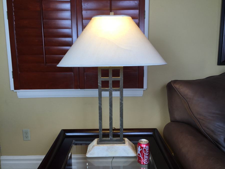 Table Lamp - Note Shade Is Damaged