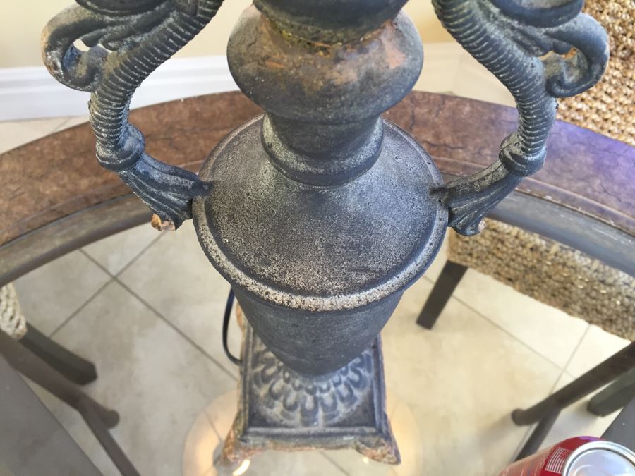 Nice Rustic Metal Lamp With Metal Shade [Photo 9]