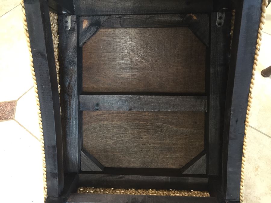 Round Kitchen Table With Six Woven Fiber Rope Chairs [Photo 14]