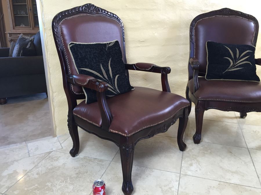 Pair Of Classy Matching Armchairs