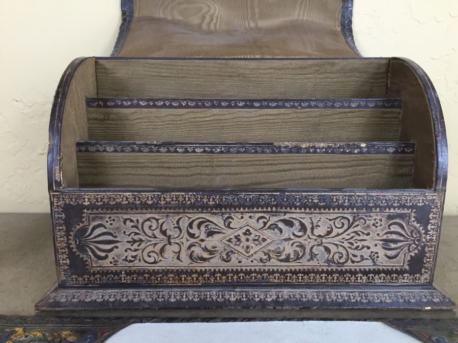 Elegant 3-Piece Tooled Leather Desk Set [Photo 12]