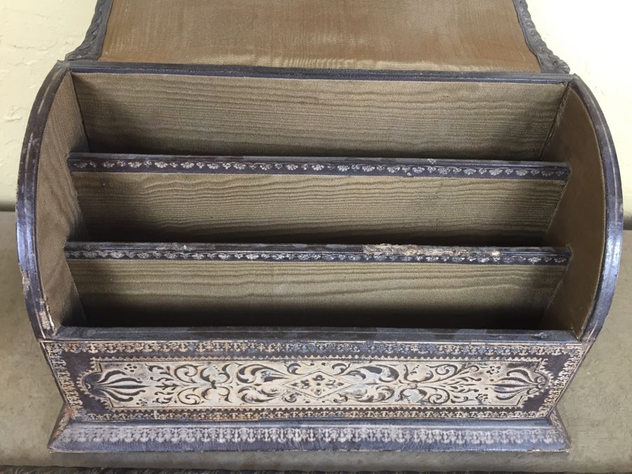 Elegant 3-Piece Tooled Leather Desk Set [Photo 11]