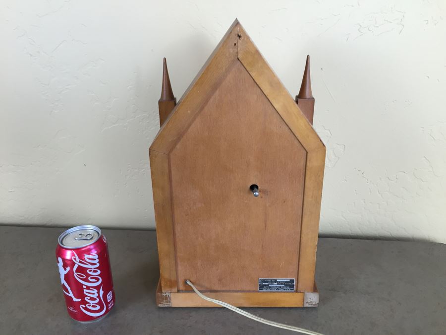 Seth Thomas Steeple Mantle Electric Clock Model No. E512-004 Working [Photo 14]