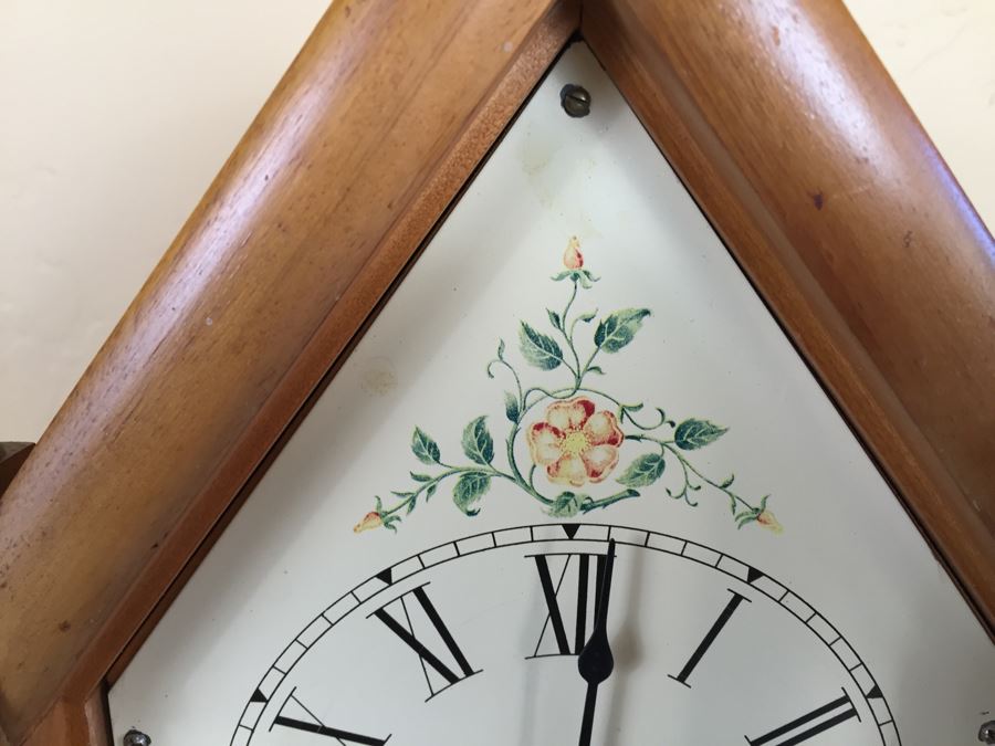 Seth Thomas Steeple Mantle Electric Clock Model No. E512-004 Working [Photo 9]