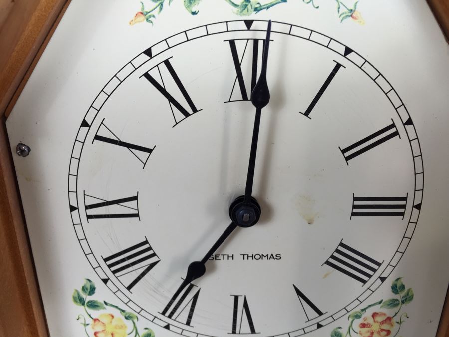 Seth Thomas Steeple Mantle Electric Clock Model No. E512-004 Working [Photo 8]