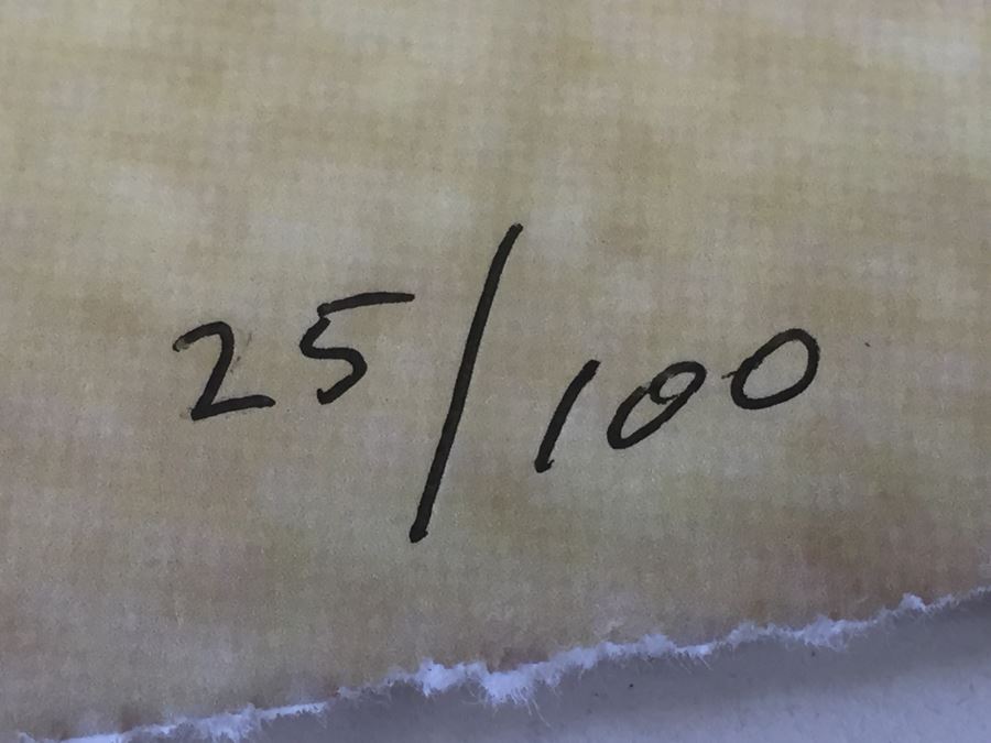 Very Large Nicely Framed Gustav Klimt 'Water Serpents II' Giclee Silkscreen Print Limited Edition 25/100 [Photo 19]