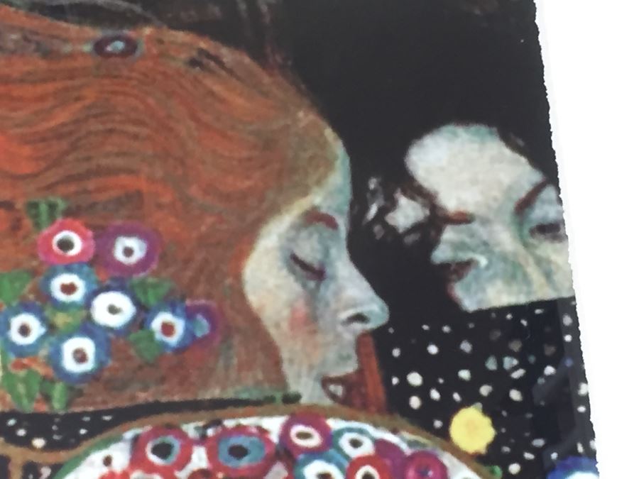 Very Large Nicely Framed Gustav Klimt 'Water Serpents II' Giclee Silkscreen Print Limited Edition 25/100 [Photo 11]