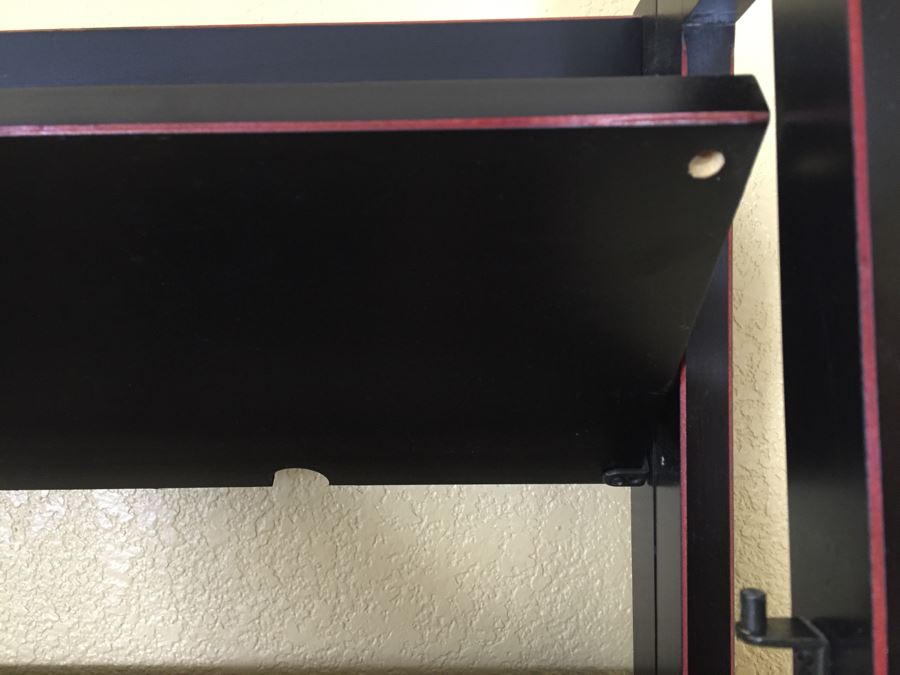 (4) Black And Red Bookshelves (Sold Empty) [Photo 9]