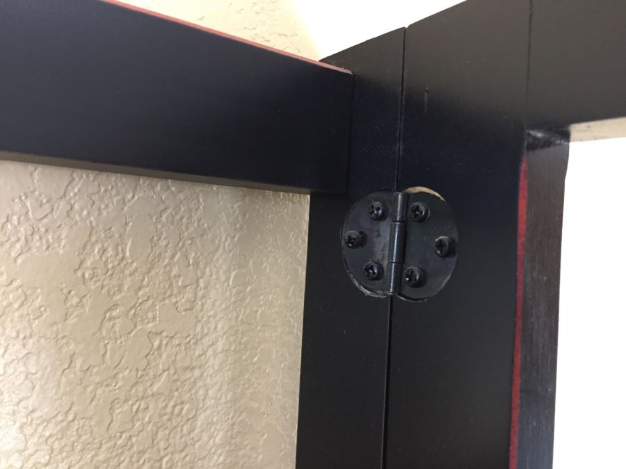 (4) Black And Red Bookshelves (Sold Empty) [Photo 10]