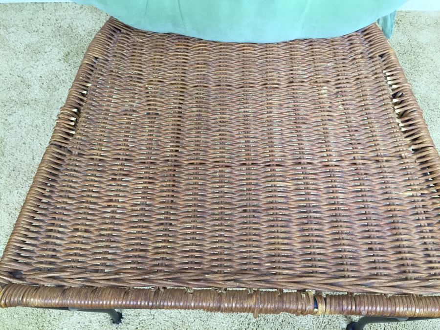 Wicker And Metal Chair With Cushion [Photo 5]