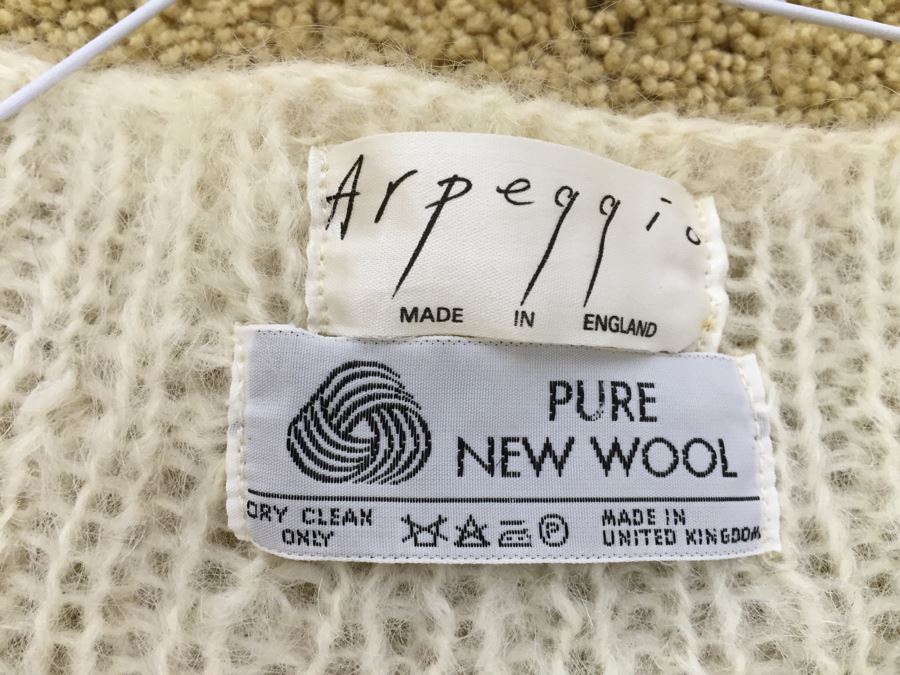 Vintage Wool Sweater Made In England By Arpeggio [Photo 6]