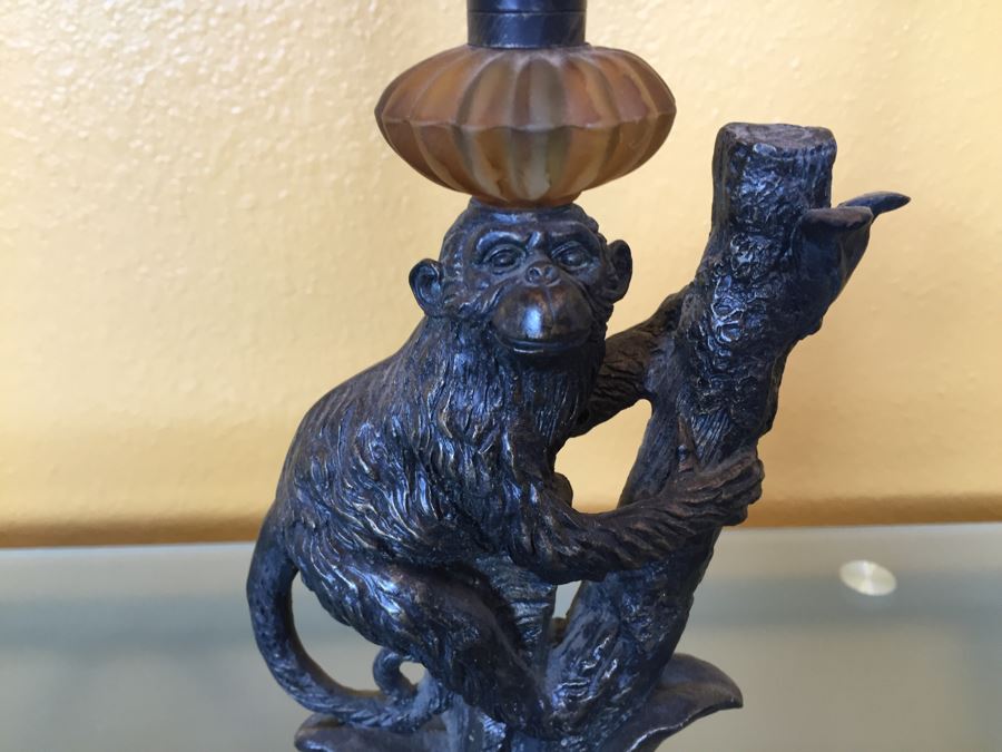 Contemporary Table Lamp With Monkey Climbing Tree [Photo 5]