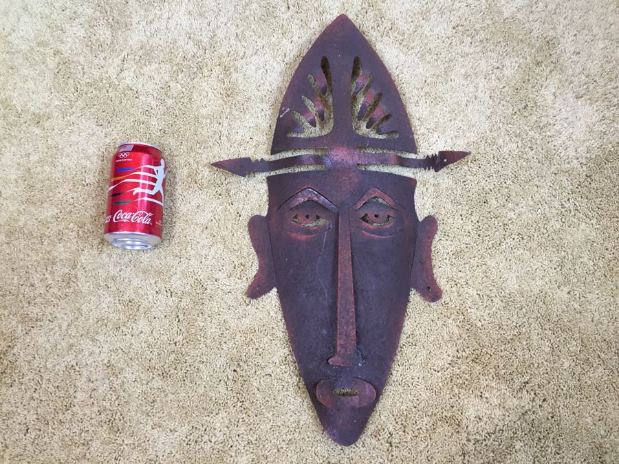 Decorative Metal Ethnic Face Wall Hanging [Photo 7]