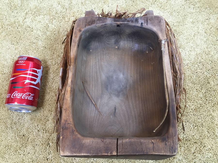 Very Cool Carved Wooden Face Mask With Mother Of Pearl Possibly Pacific Northwest [Photo 3]