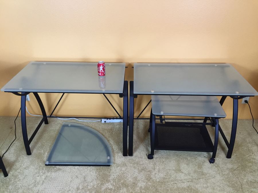 5-Piece Metal And Glass Office Furniture [Photo 5]