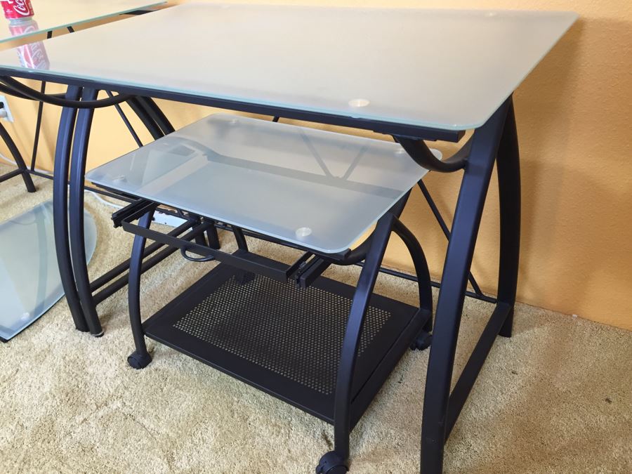 5-Piece Metal And Glass Office Furniture [Photo 7]