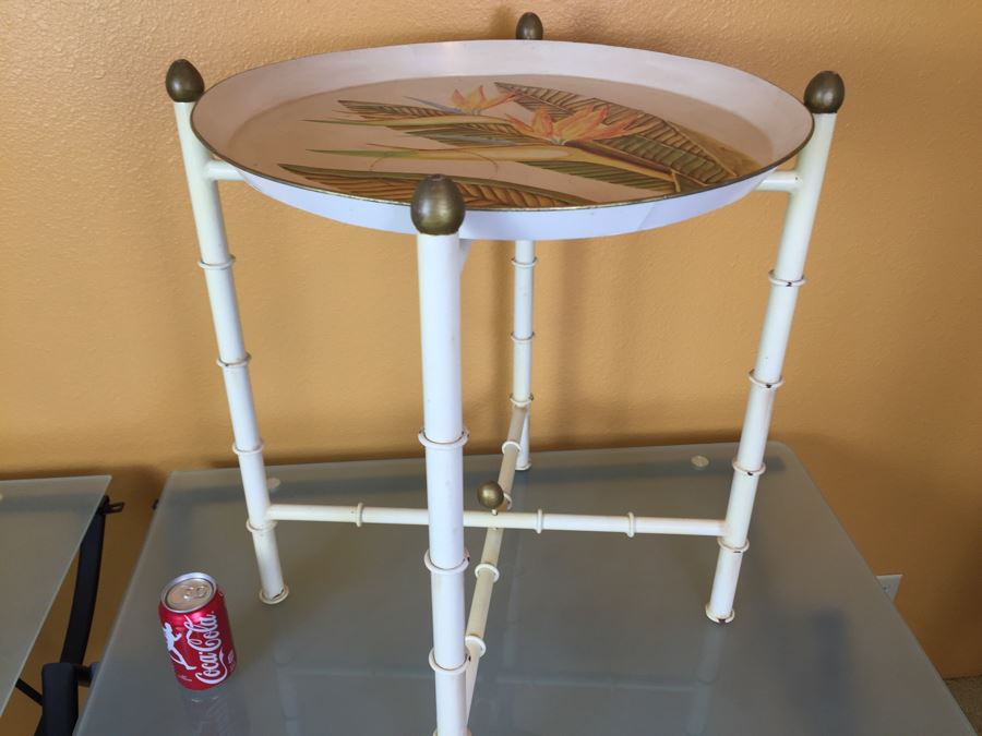 Metal Folding Table With Tray [Photo 7]