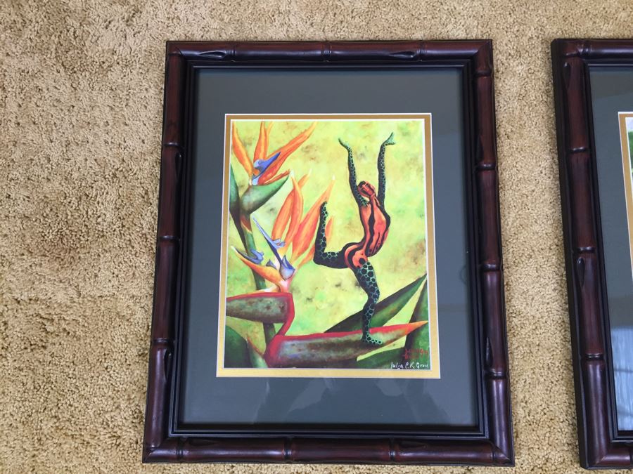 Pair Of Framed Prints Signed By Artist Julia C.R. Gray [Photo 4]