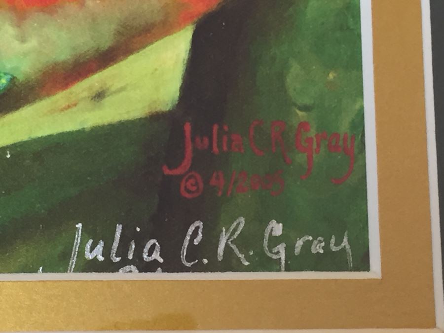 Pair Of Framed Prints Signed By Artist Julia C.R. Gray [Photo 8]