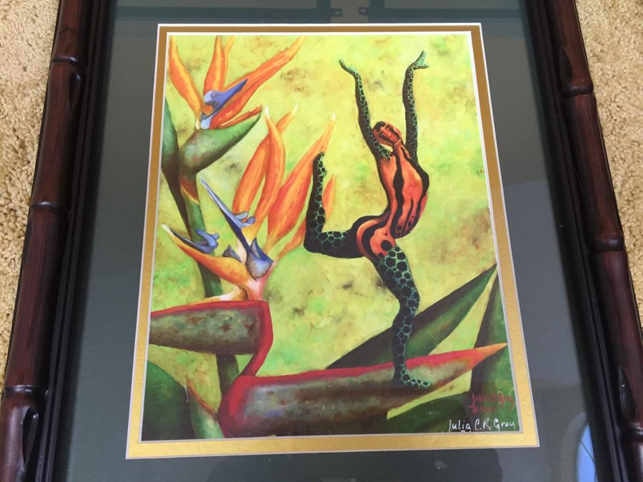 Pair Of Framed Prints Signed By Artist Julia C.R. Gray [Photo 2]