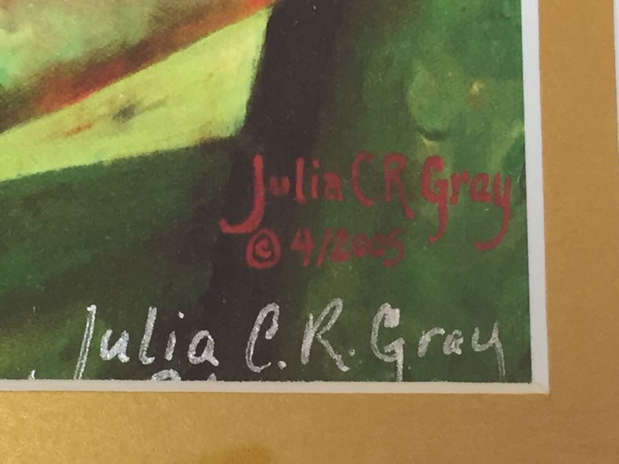 Pair Of Framed Prints Signed By Artist Julia C.R. Gray [Photo 7]