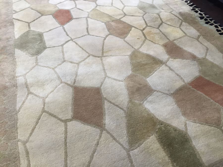 Fuzzy Turtle Safari Collection Wool Rug Made In India 8' x 11' [Photo 5]