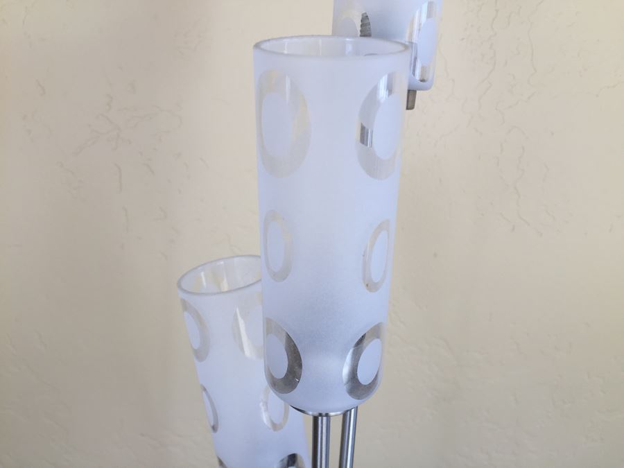 Contemporary Metal And Glass Table Lamp [Photo 3]