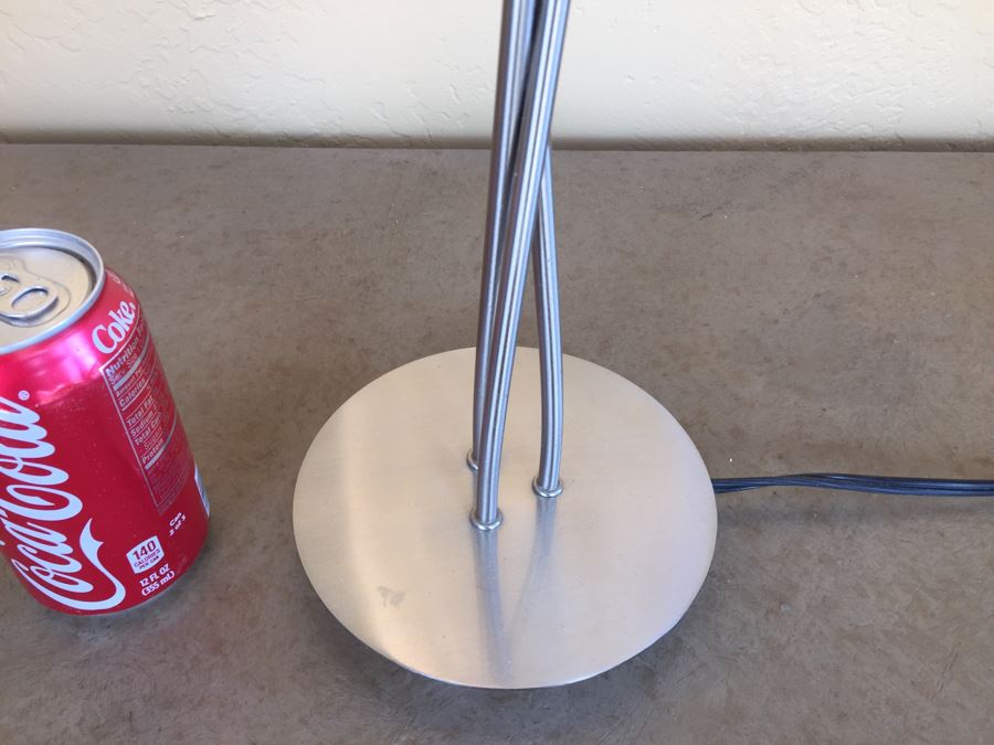 Contemporary Metal And Glass Table Lamp [Photo 2]