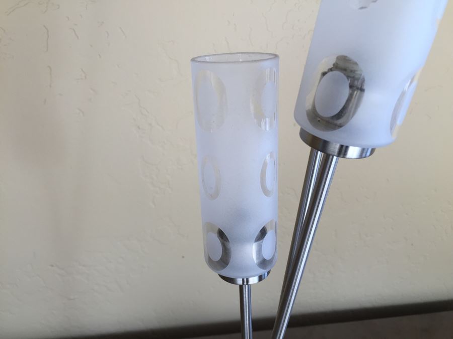 Contemporary Metal And Glass Table Lamp [Photo 7]