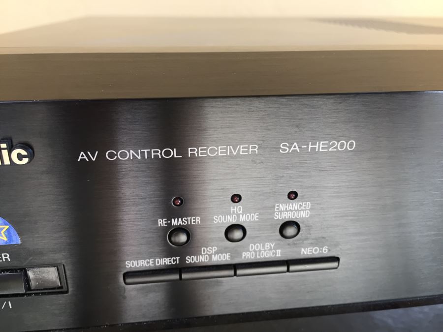 Panasonic SA HE200 6.1 Channel AV Receiver ‑ 780W Total [Photo 5]