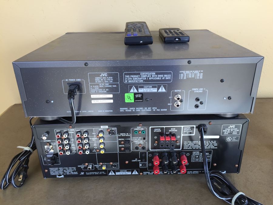 JVC RX 778VBK 5.1 Channel AV Receiver And XL-F207 Compact Disc Automatic Changer [Photo 3]