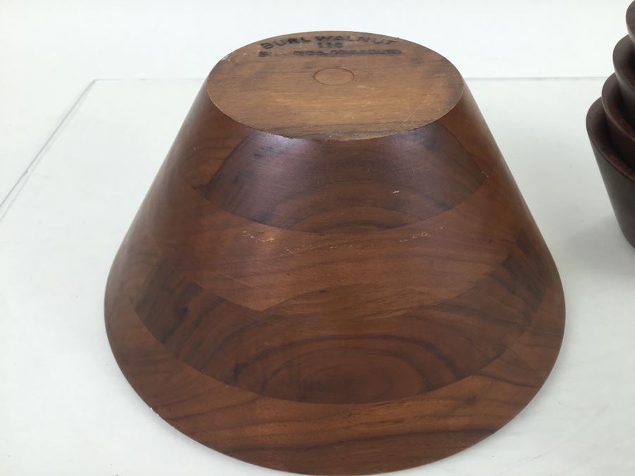 Burl Walnut Salad Bowl Set Billings, Missouri [Photo 9]