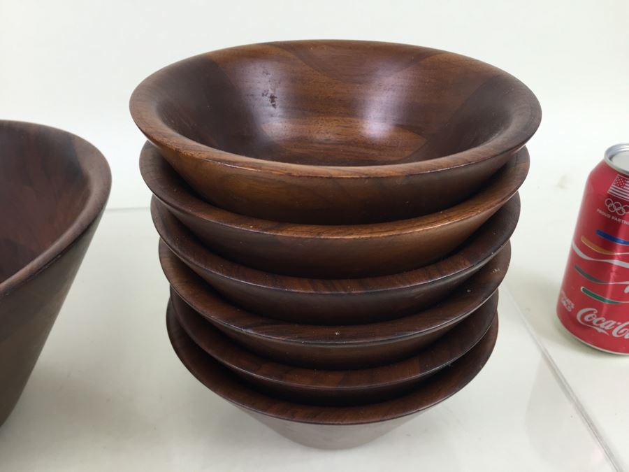 Burl Walnut Salad Bowl Set Billings, Missouri [Photo 8]