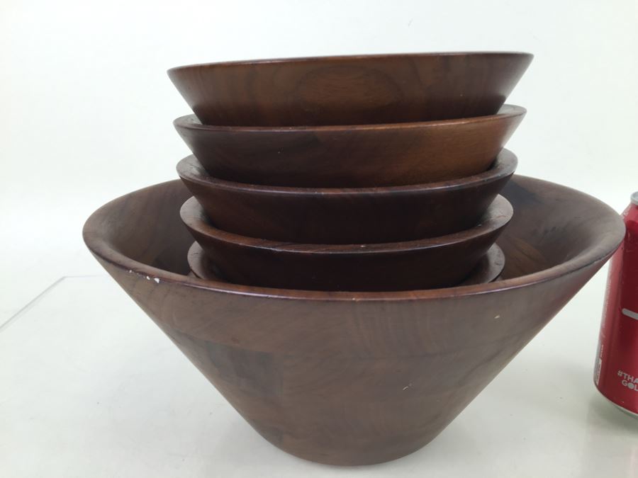 Burl Walnut Salad Bowl Set Billings, Missouri