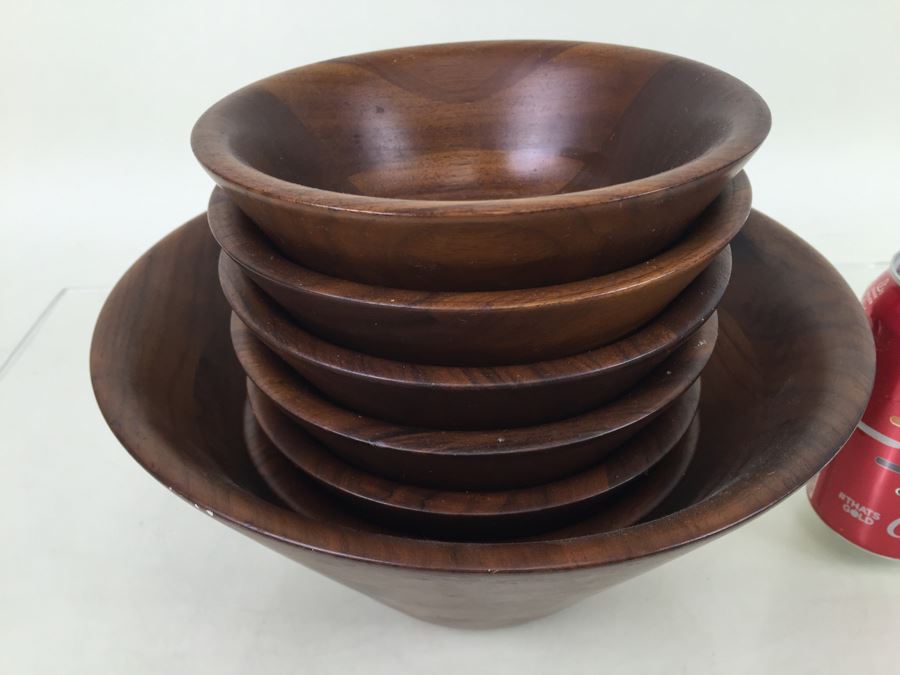 Burl Walnut Salad Bowl Set Billings, Missouri [Photo 5]