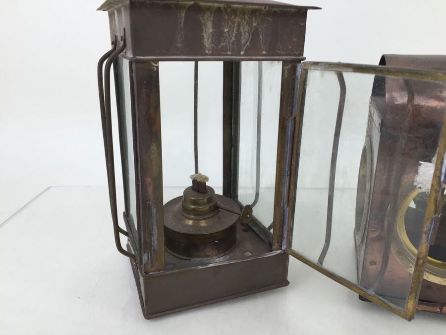 Pair Of Brass And Copper Lanterns [Photo 7]