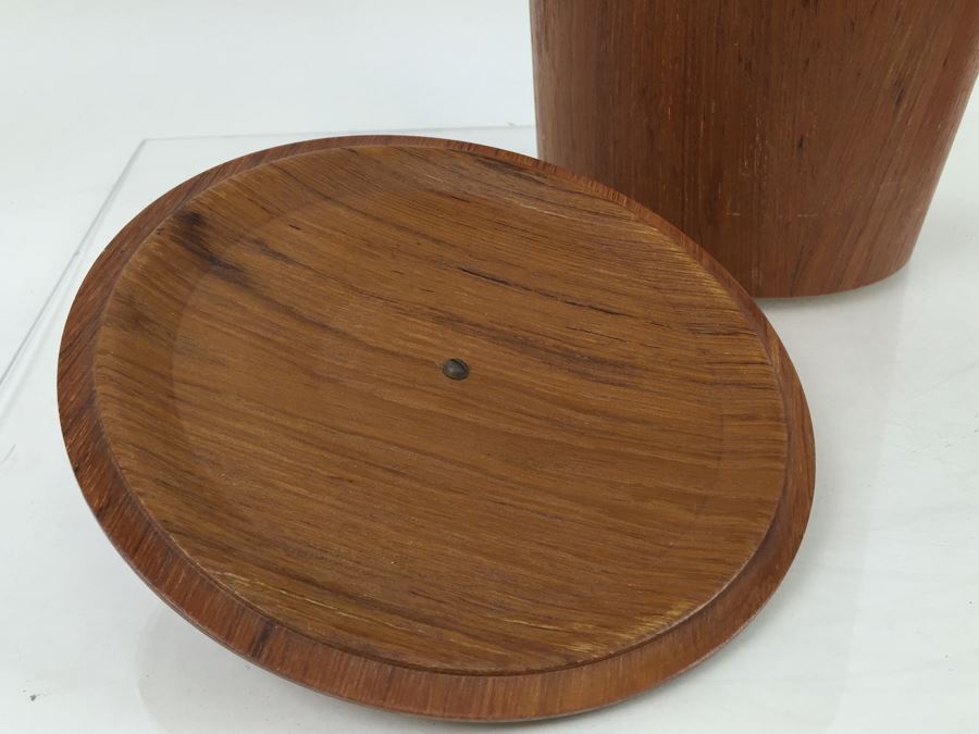 Mid-Century Modern Wooden Ice Bucket Sewex Made In Sweden For Rainbow Wood Products [Photo 7]