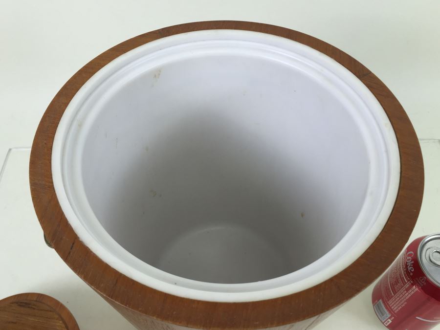 Mid-Century Modern Wooden Ice Bucket Sewex Made In Sweden For Rainbow Wood Products [Photo 6]