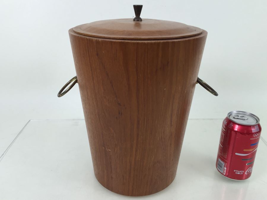 Mid-Century Modern Wooden Ice Bucket Sewex Made In Sweden For Rainbow Wood Products [Photo 4]