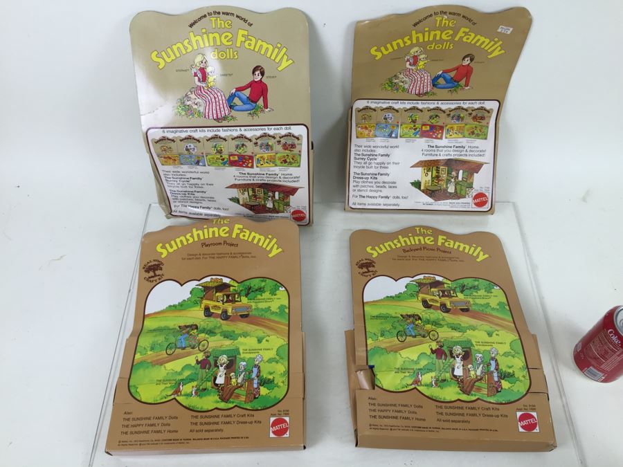 (4) The Sunshine Family Toys: Nursery Craft Kit, Camping Craft Kit, Backyard Picnic Project And Playroom Project By Mattel New In Box Vintage 1975 [Photo 15]
