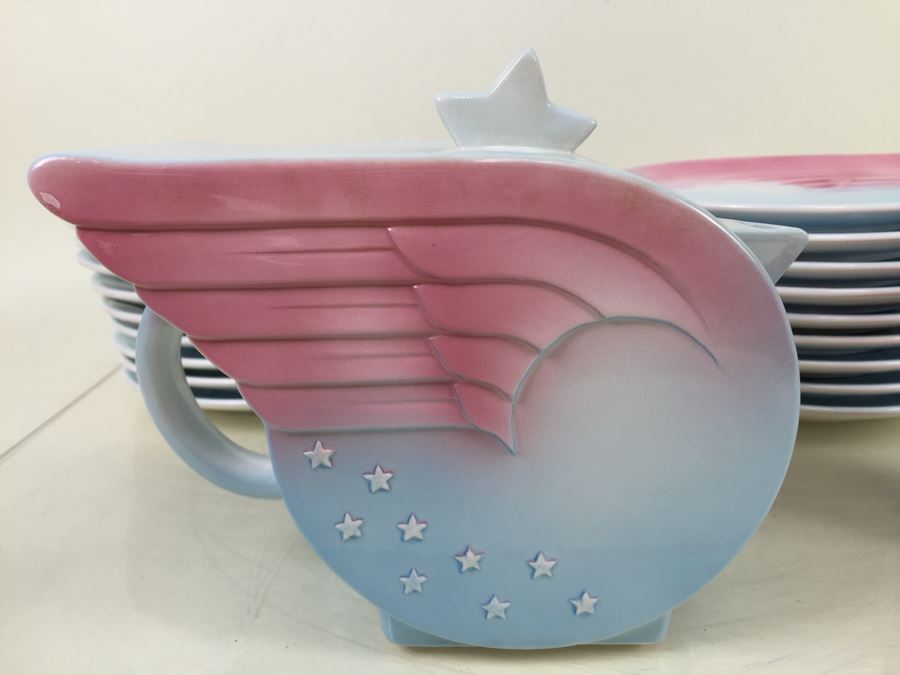 Vintage 1979 Collection Of Winged Plates Designed By Pelzman Designs Vandor Imports Made In Japan [Photo 7]