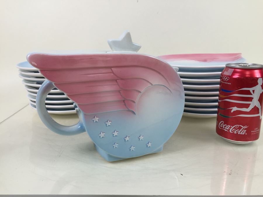 Vintage 1979 Collection Of Winged Plates Designed By Pelzman Designs Vandor Imports Made In Japan [Photo 4]