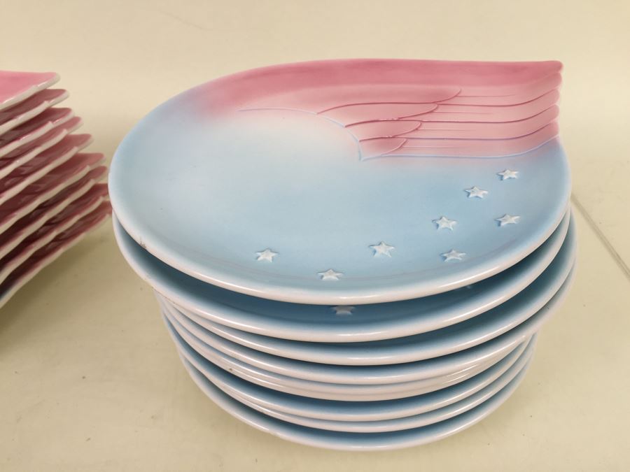 Vintage 1979 Collection Of Winged Plates Designed By Pelzman Designs Vandor Imports Made In Japan [Photo 10]