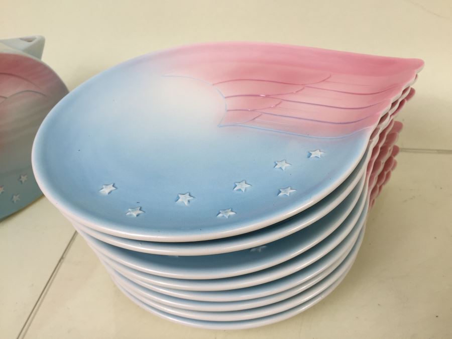 Vintage 1979 Collection Of Winged Plates Designed By Pelzman Designs Vandor Imports Made In Japan [Photo 2]