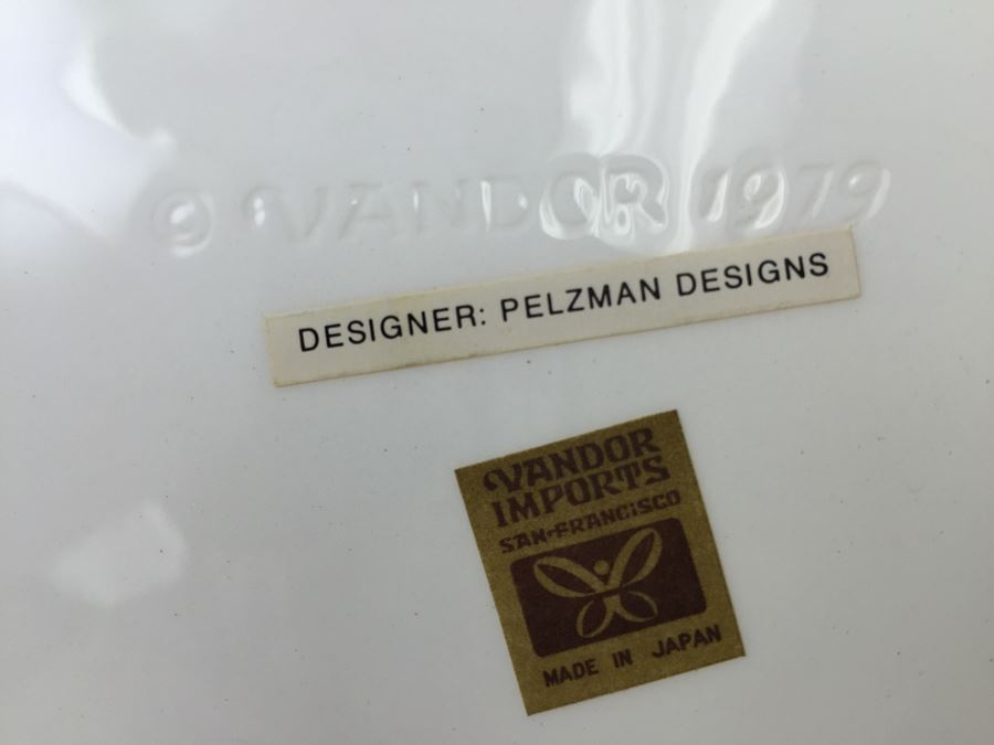 Vintage 1979 Collection Of Winged Plates Designed By Pelzman Designs Vandor Imports Made In Japan [Photo 3]